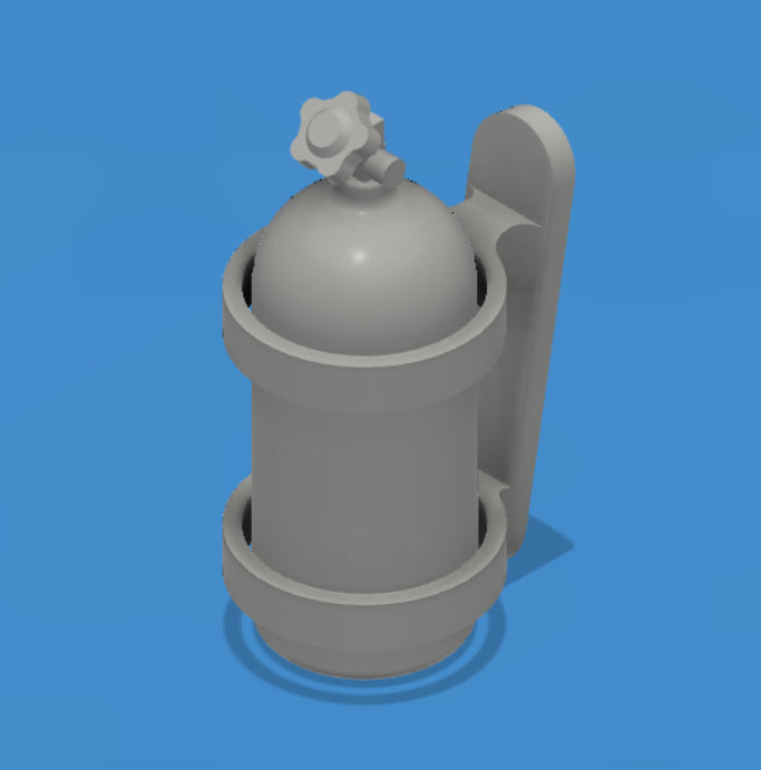 Nitrous Tanks and Brackets - 1/25 Scale Engine Parts