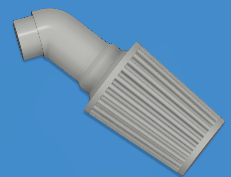 Angled Cold Air Intake - 1/24 Scale 1/25 Scale - image 2