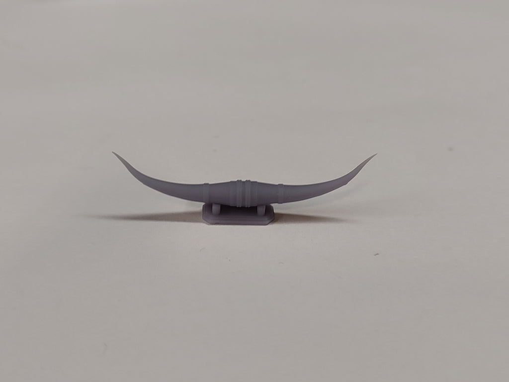 Bull Horns and Mount - 1/25 Scale Body Parts