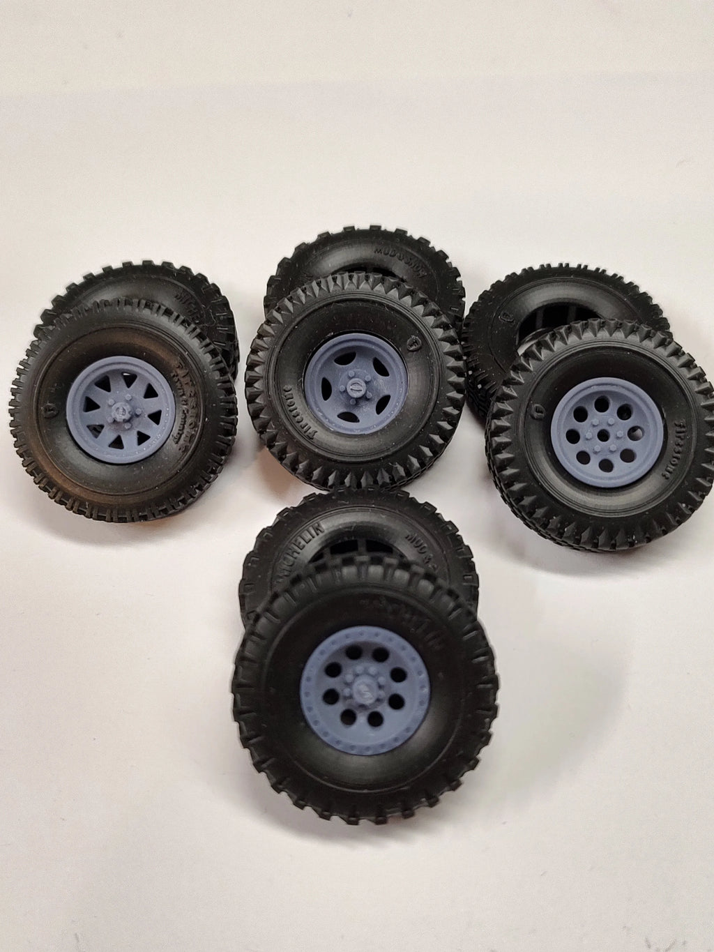 15 inch Wheels for Vintage Offroad/Truck Tires - 1/25 Scale Wheels and Tires