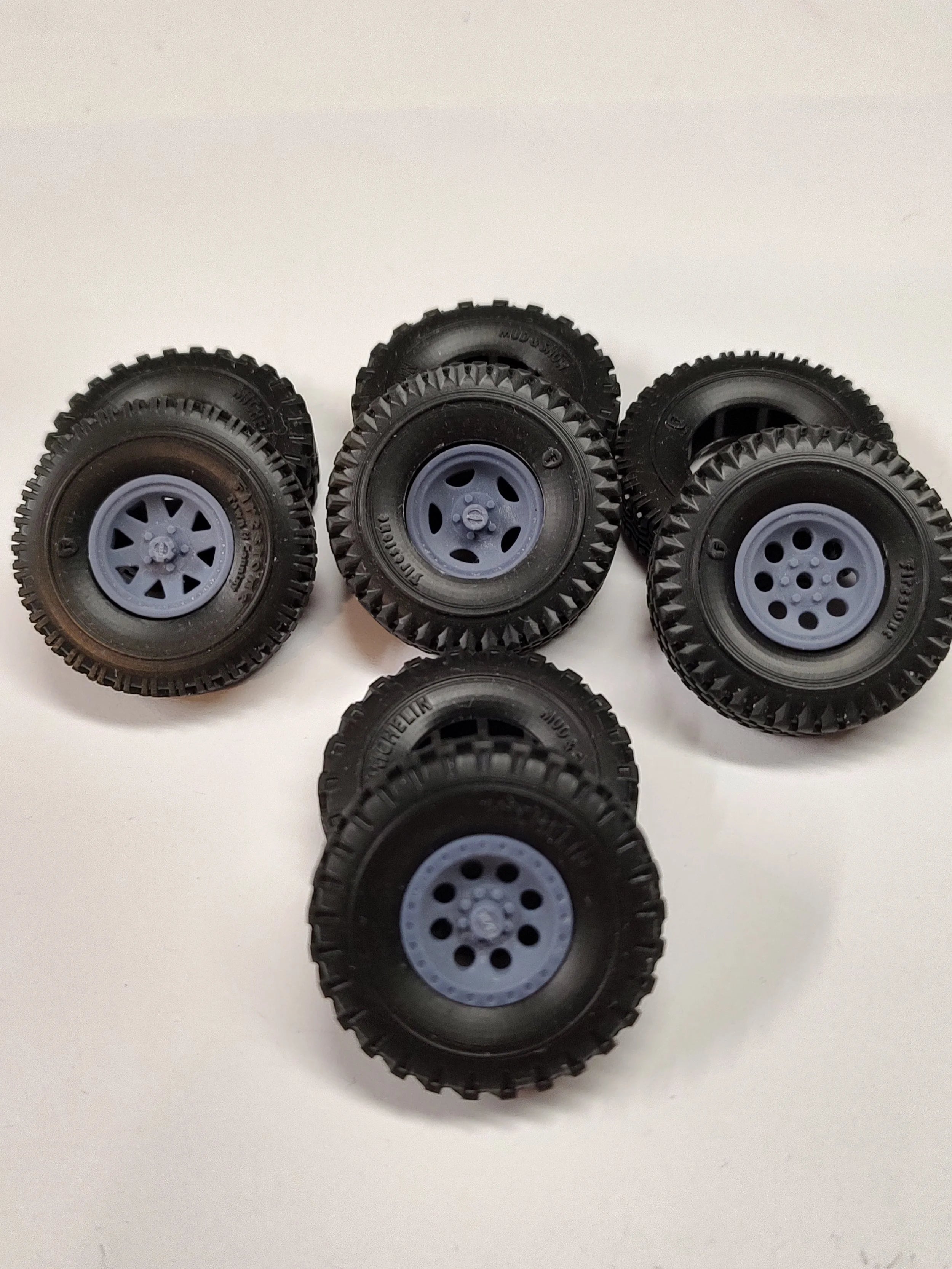 15 inch Wheels for Vintage Offroad/Truck Tires - 1/25 Scale Wheels and Tires