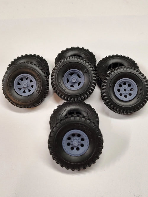 15 inch Wheels for Vintage Offroad/Truck Tires - 1/25 Scale Wheels and Tires