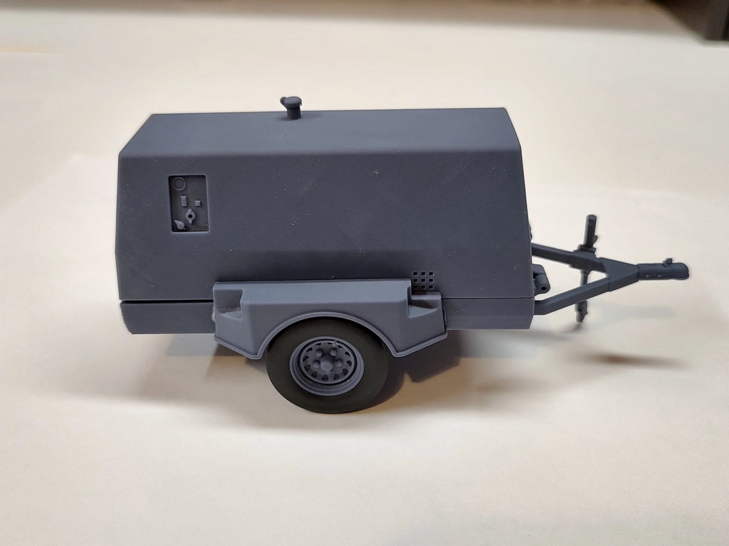 Tow Behind Compressor Trailer - 1/25 Scale Diorama, Garage and Tools