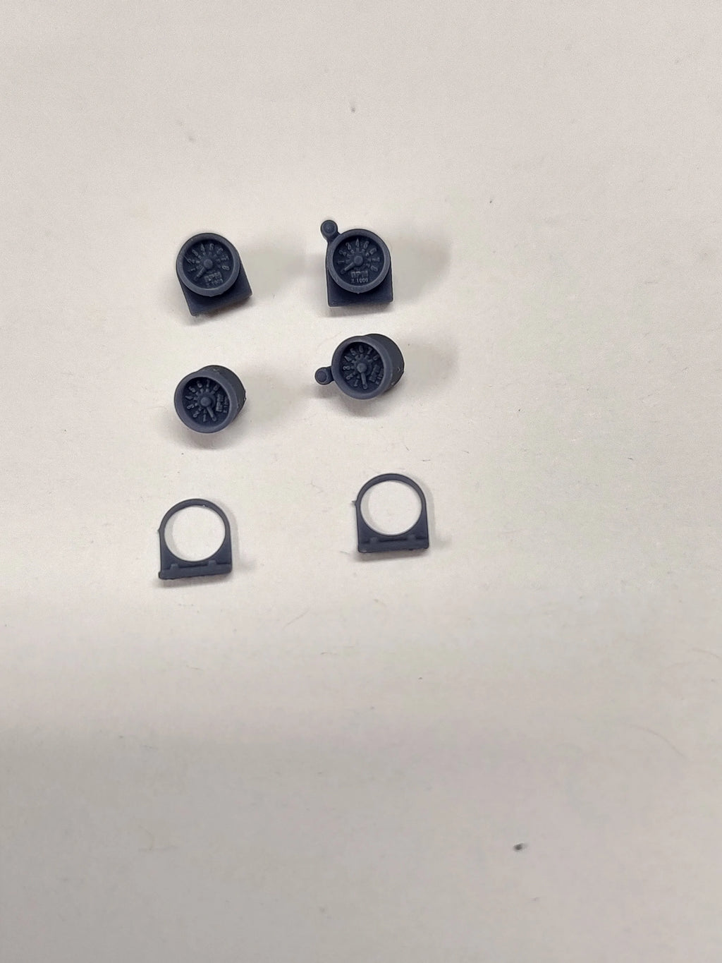 6 pc Tachometer Pack - 1/25 Scale Drag Racing Parts