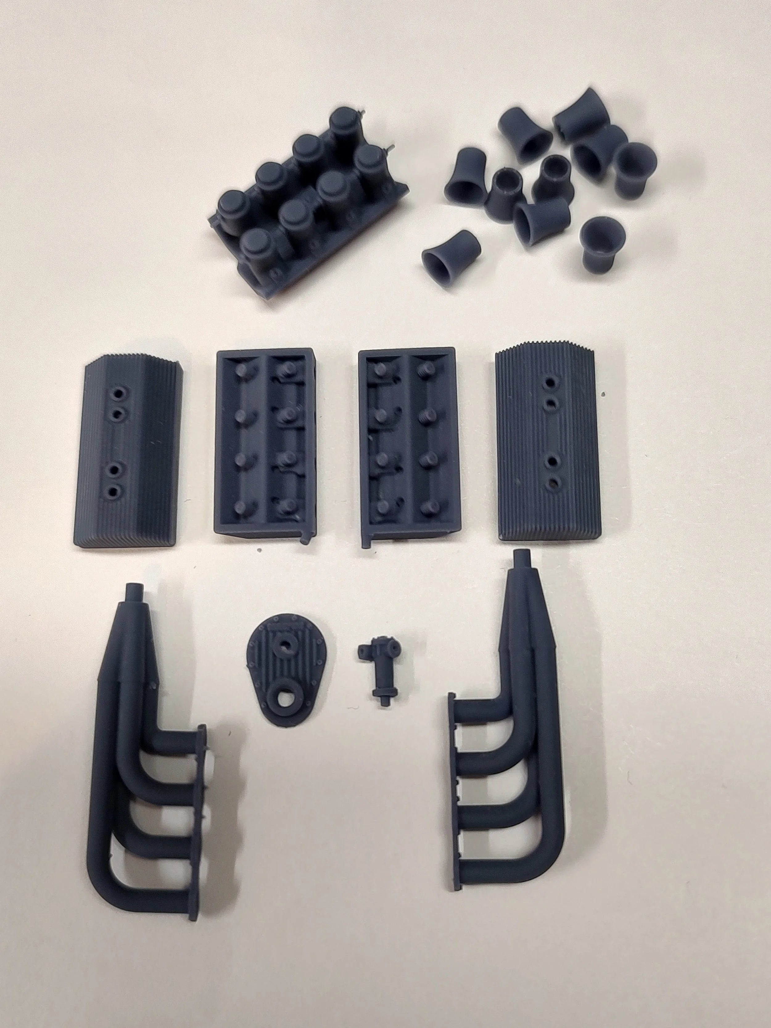 Small Block Chevy Hemi Head Conversion - 1/25 Scale Drag Racing Parts