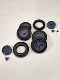 Vintage Hot Rod  Wheels and Tires - 1/25 Scale Wheels and Tires