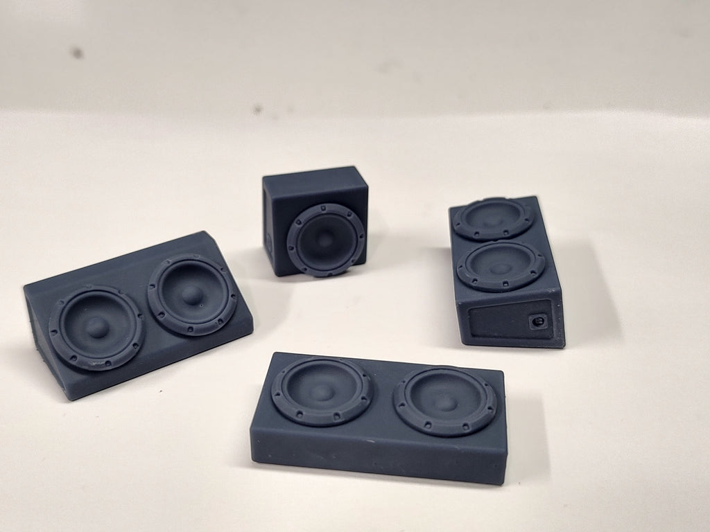1/25 Speaker Boxes with 12 inch Subwoofers