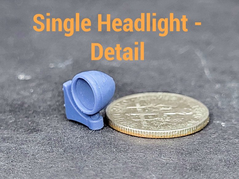Single Peterbilt Headlights - 1/25 Scale Truck and Offroad