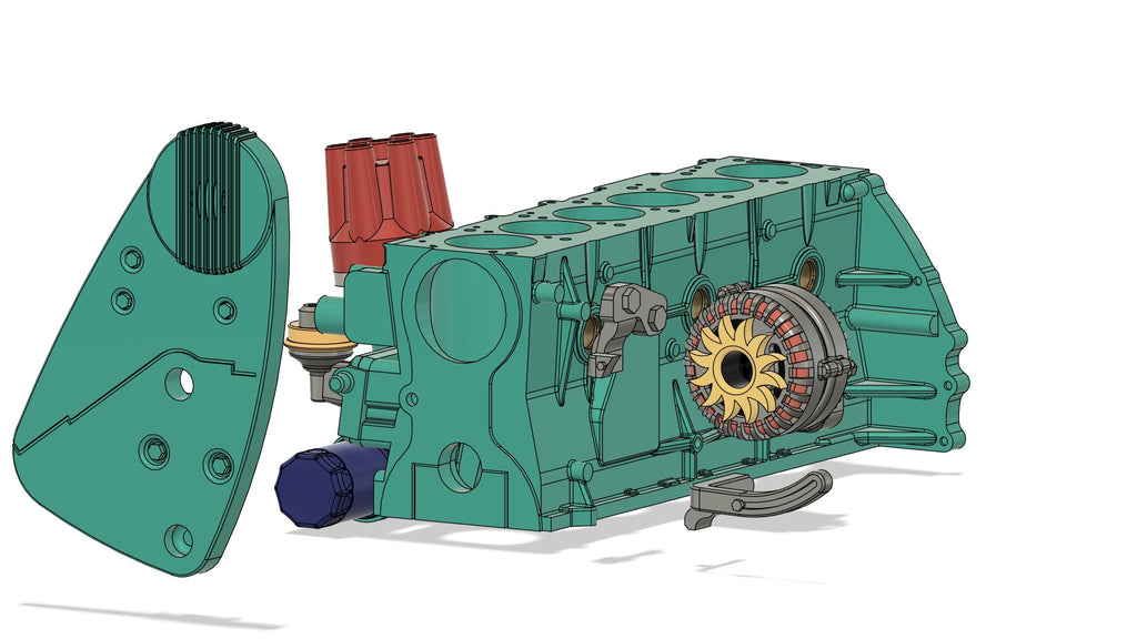 1/25 Scale Pontiac OHC-6 Engine Kit (Stock & Sprint)