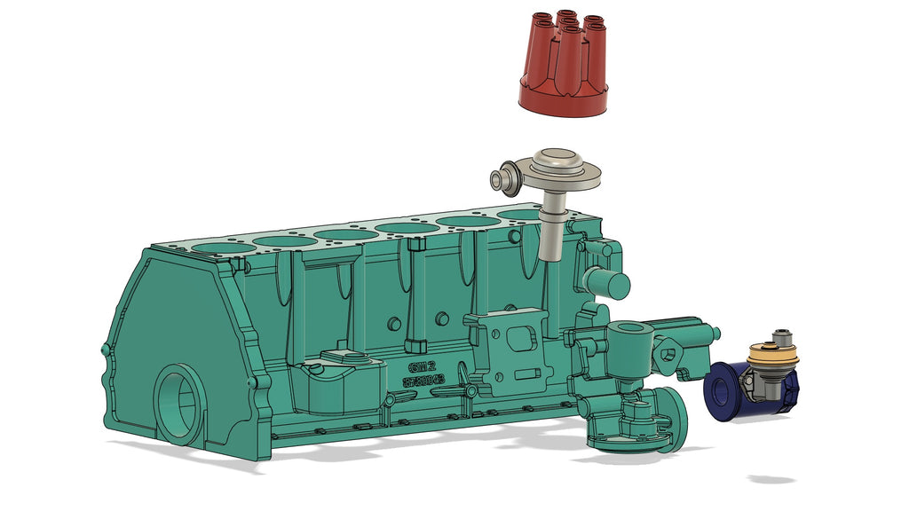 1/25 Scale Pontiac OHC-6 Engine Kit (Stock & Sprint)