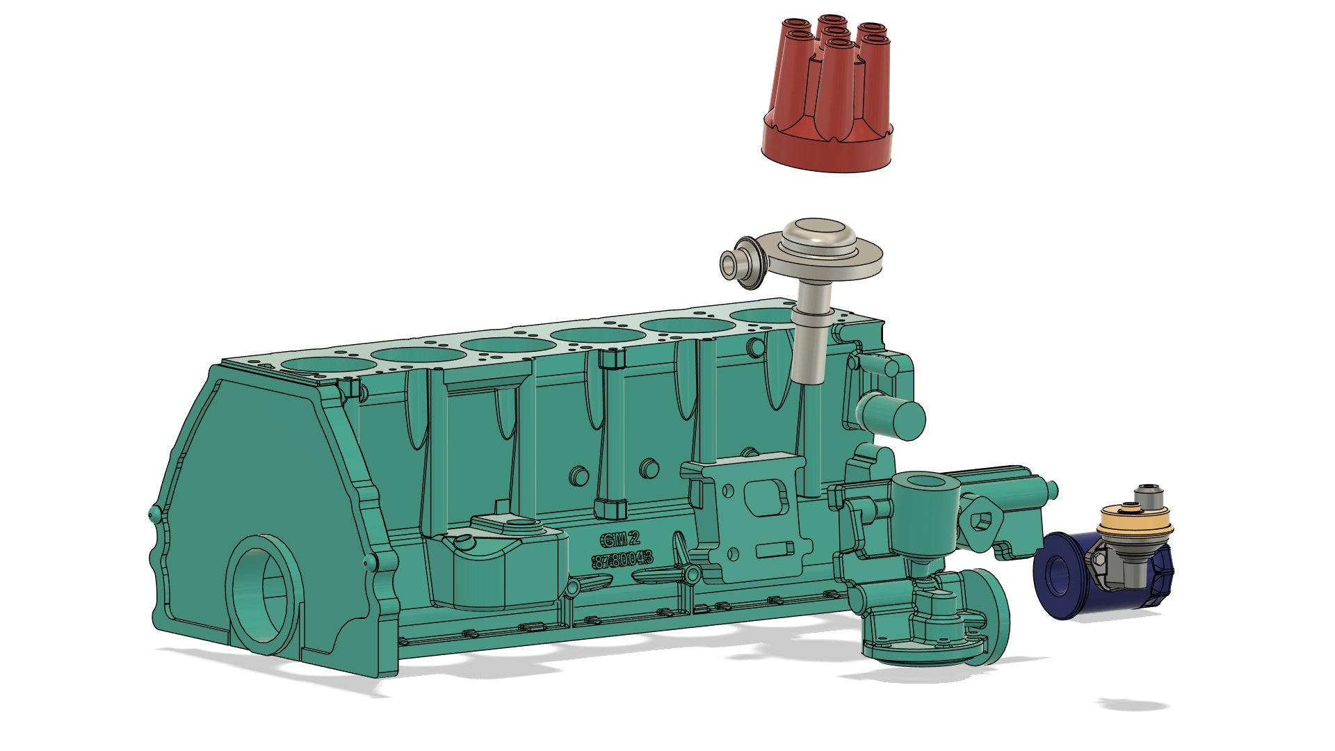 1/25 Scale Pontiac OHC-6 Engine Kit (Stock & Sprint)