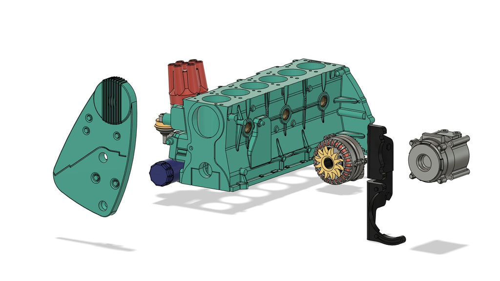 1/25 Scale Pontiac OHC-6 Engine Kit (Stock & Sprint)