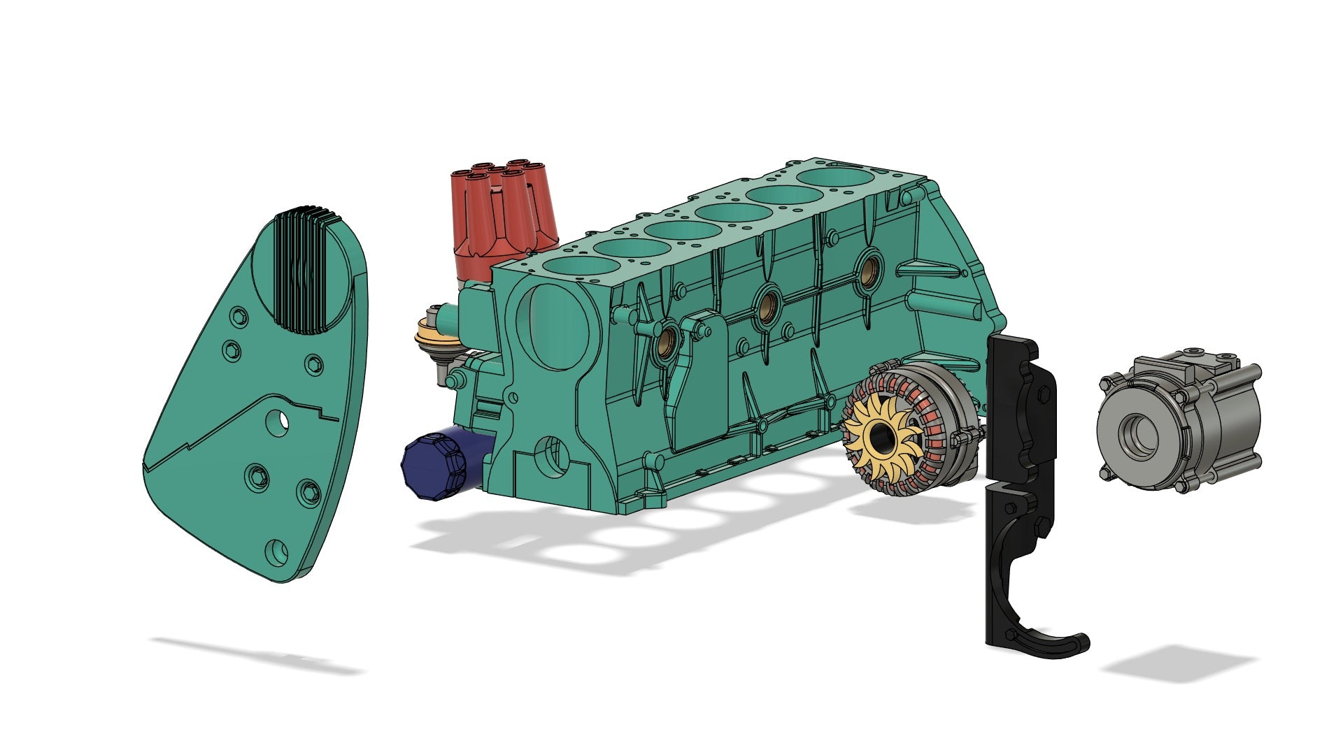 1/25 Scale Pontiac OHC-6 Engine Kit (Stock & Sprint)
